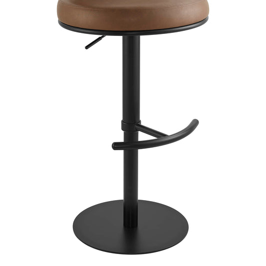 Adjustable Height Swivel Barstool with Modern Design