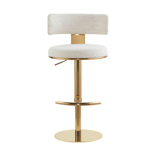 Adjustable Height Swivel Barstool with Modern Design