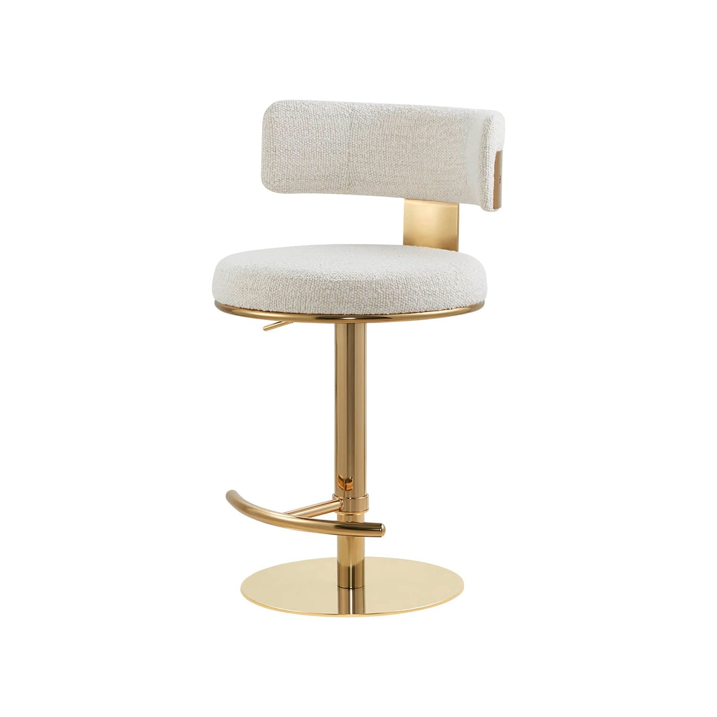 Adjustable Height Swivel Barstool with Modern Design
