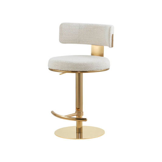 Adjustable Height Swivel Barstool with Modern Design