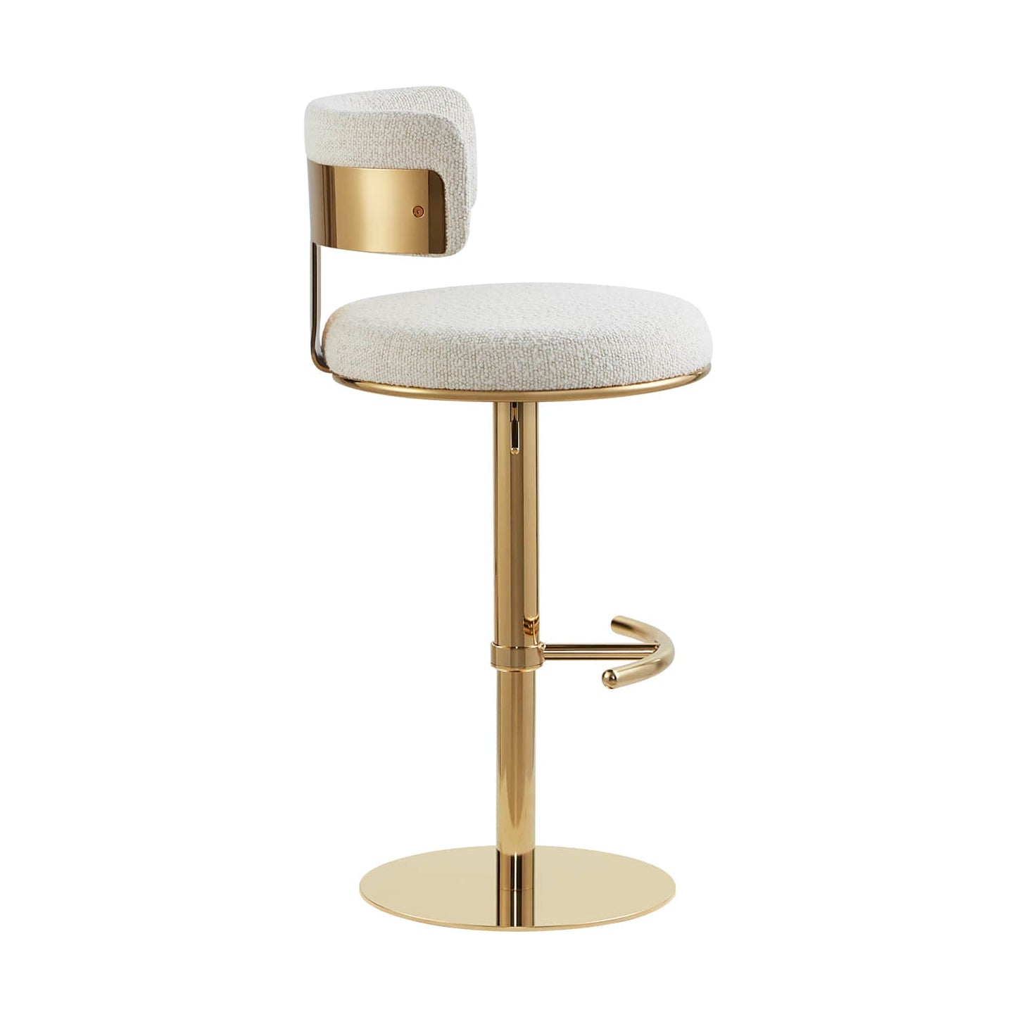 Adjustable Height Swivel Barstool with Modern Design