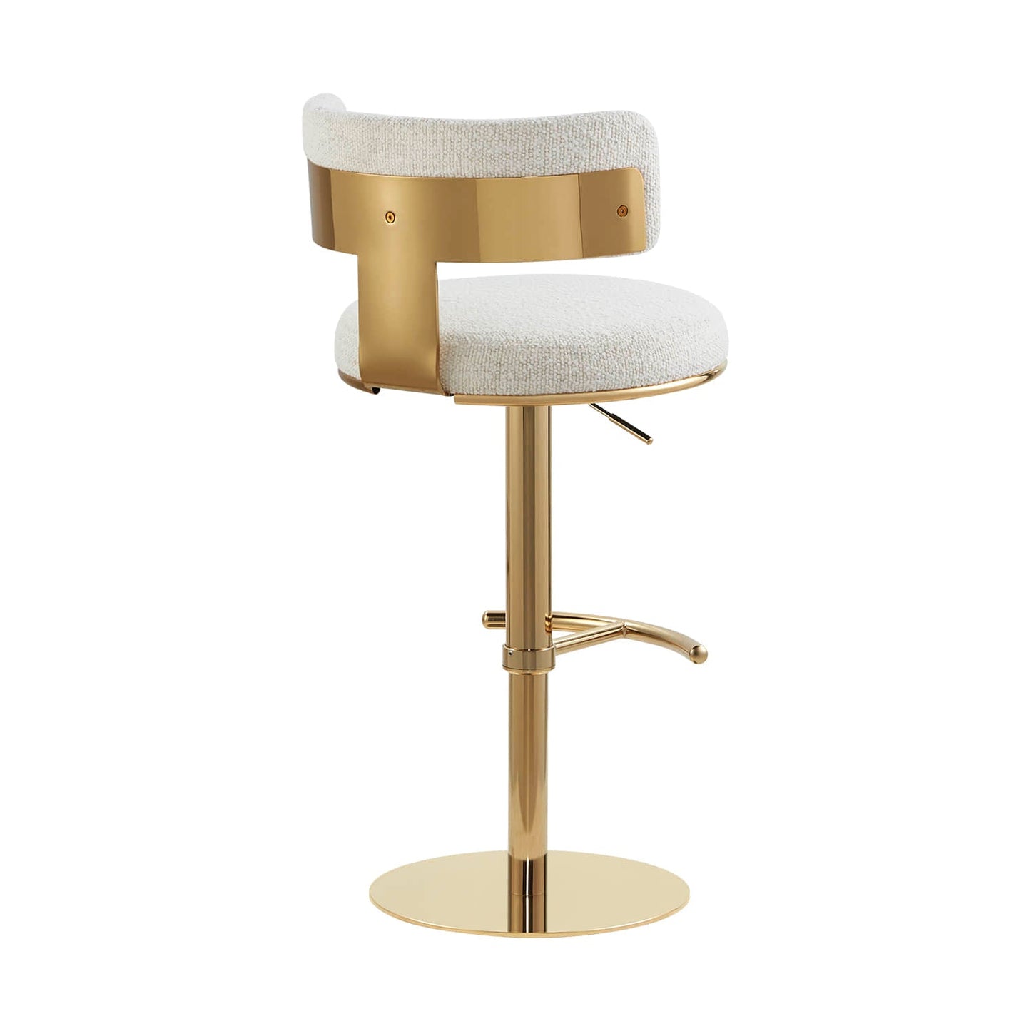 Adjustable Height Swivel Barstool with Modern Design
