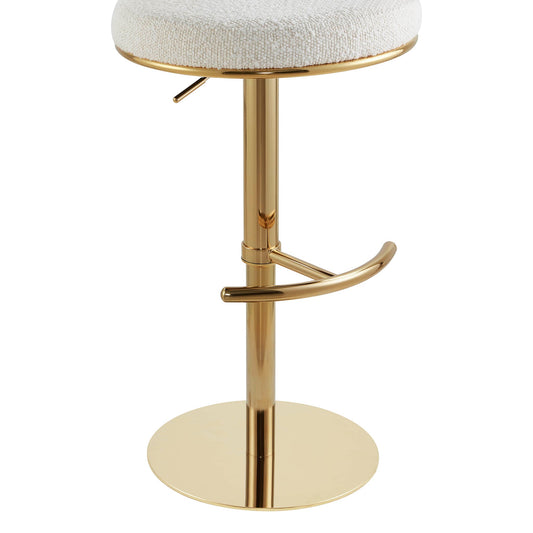 Adjustable Height Swivel Barstool with Modern Design