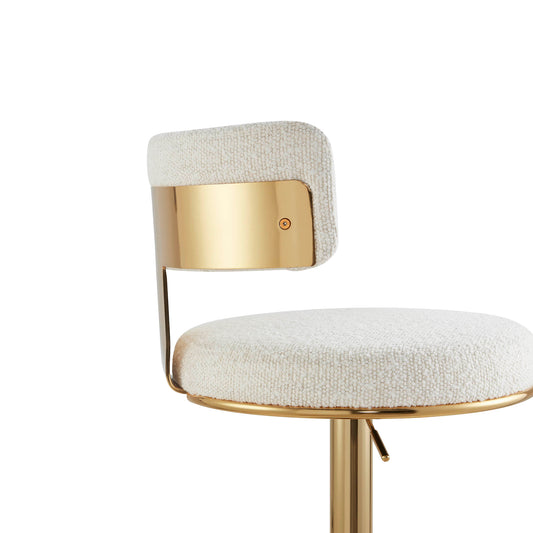 Adjustable Height Swivel Barstool with Modern Design