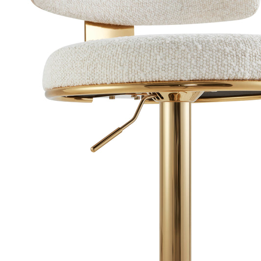 Adjustable Height Swivel Barstool with Modern Design