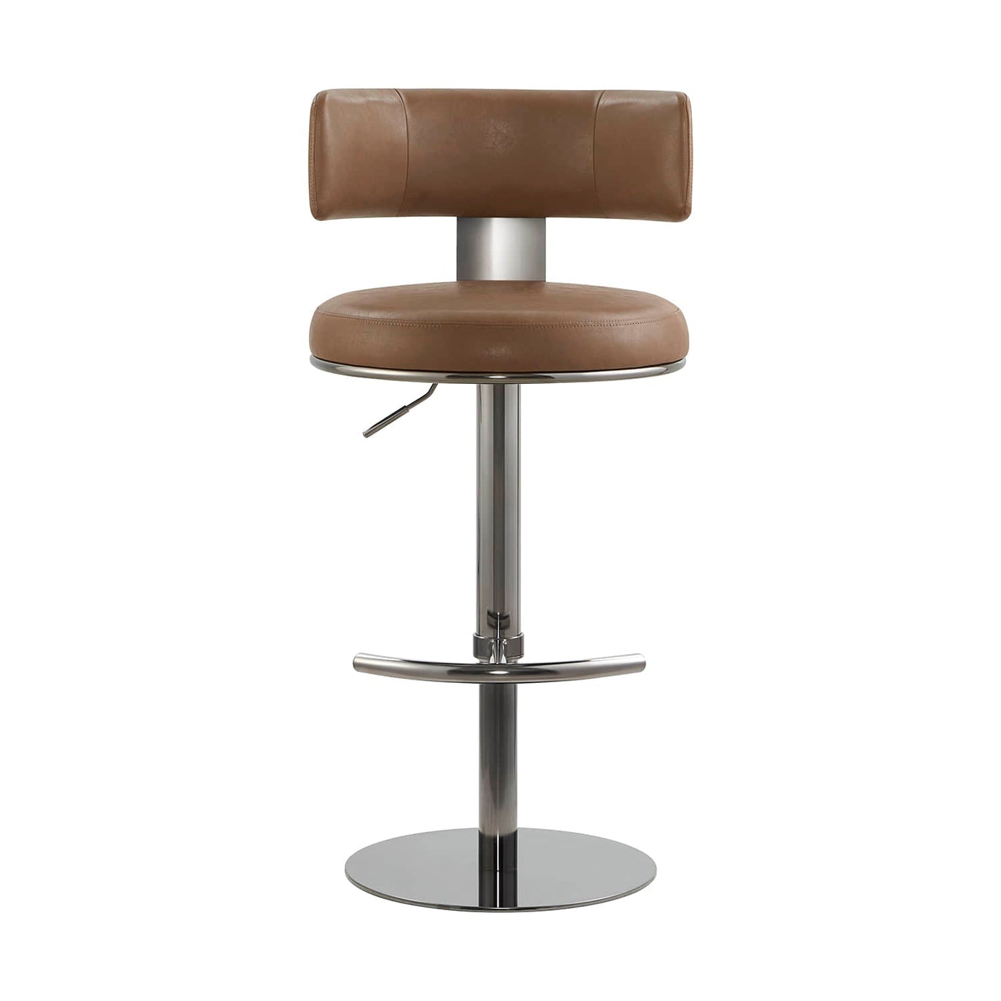 Adjustable Height Swivel Barstool with Modern Design
