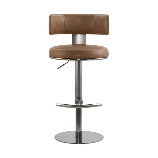 Adjustable Height Swivel Barstool with Modern Design