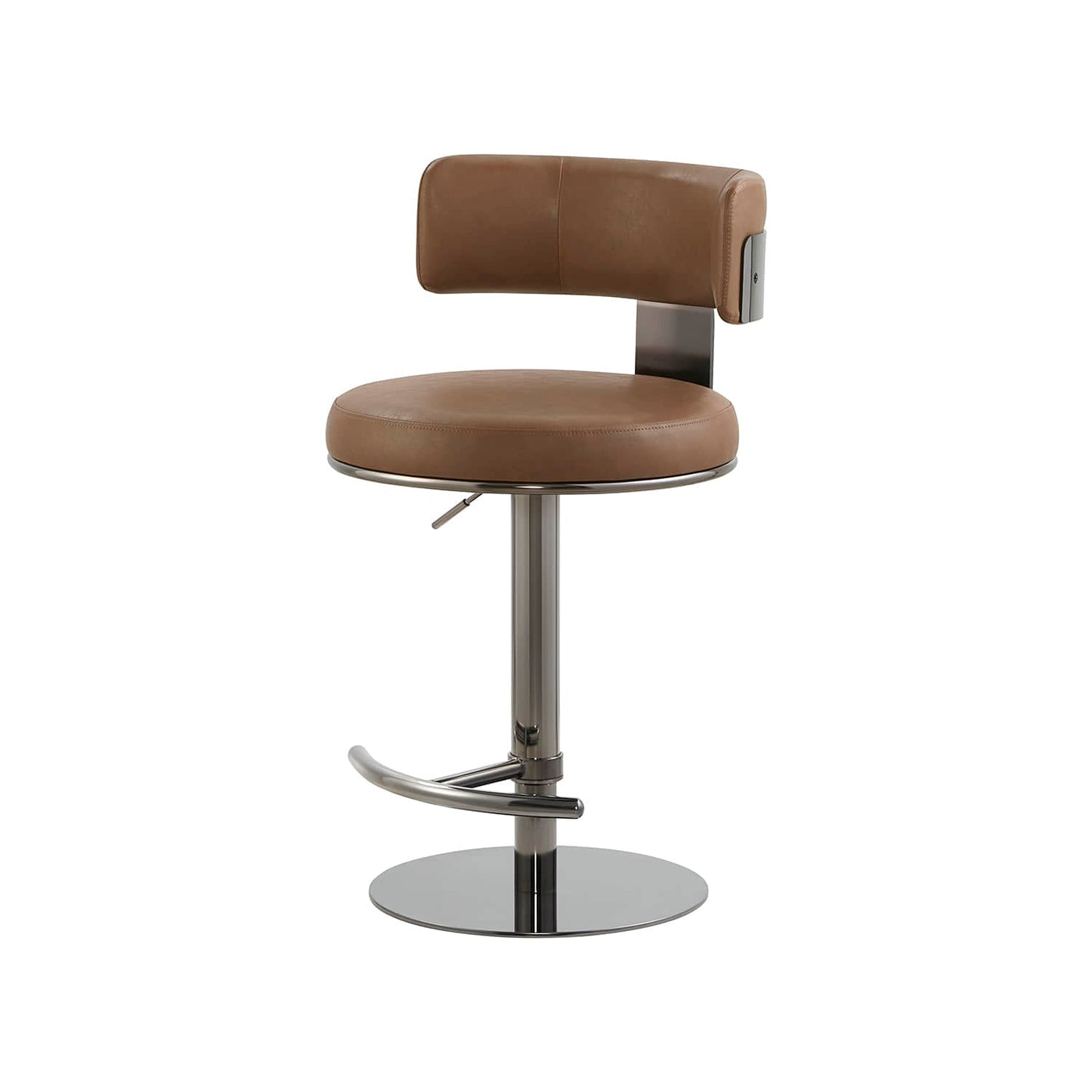 Adjustable Height Swivel Barstool with Modern Design