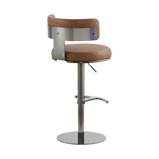 Adjustable Height Swivel Barstool with Modern Design