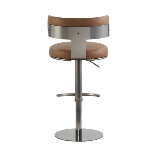 Adjustable Height Swivel Barstool with Modern Design