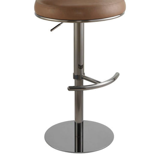 Adjustable Height Swivel Barstool with Modern Design