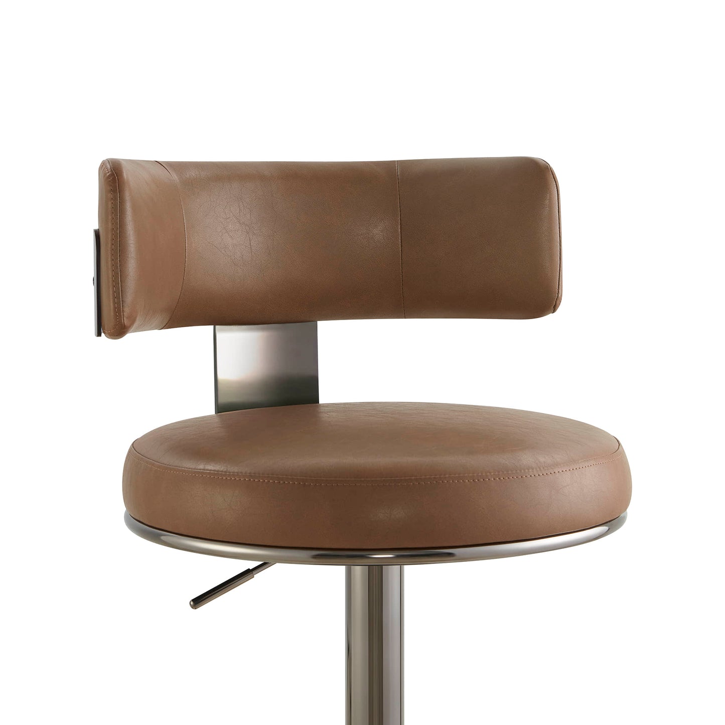 Adjustable Height Swivel Barstool with Modern Design