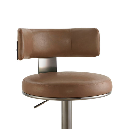 Adjustable Height Swivel Barstool with Modern Design