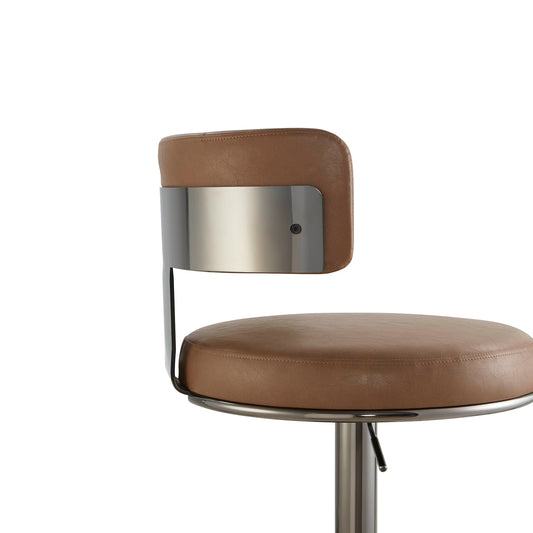 Adjustable Height Swivel Barstool with Modern Design
