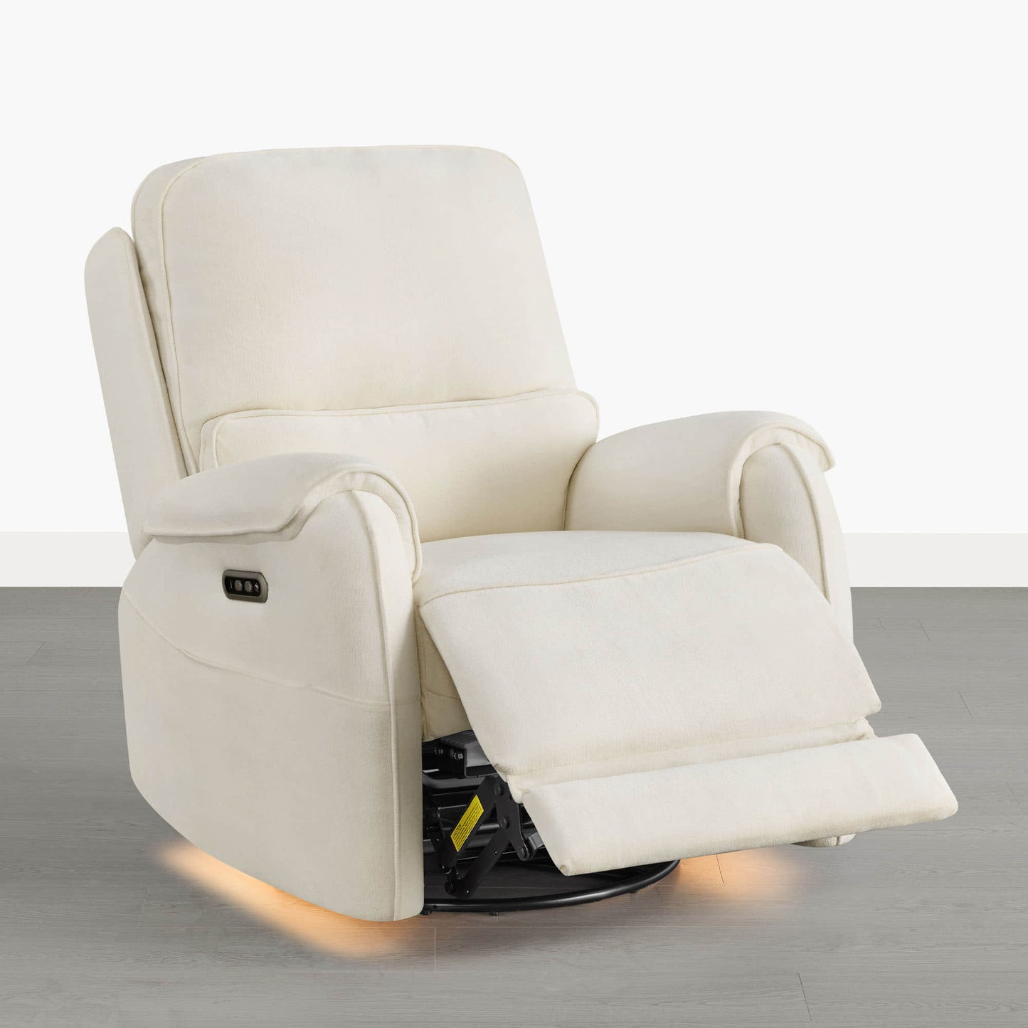 Alicia Power Swivel Glider Recliner with Nightlight Feature