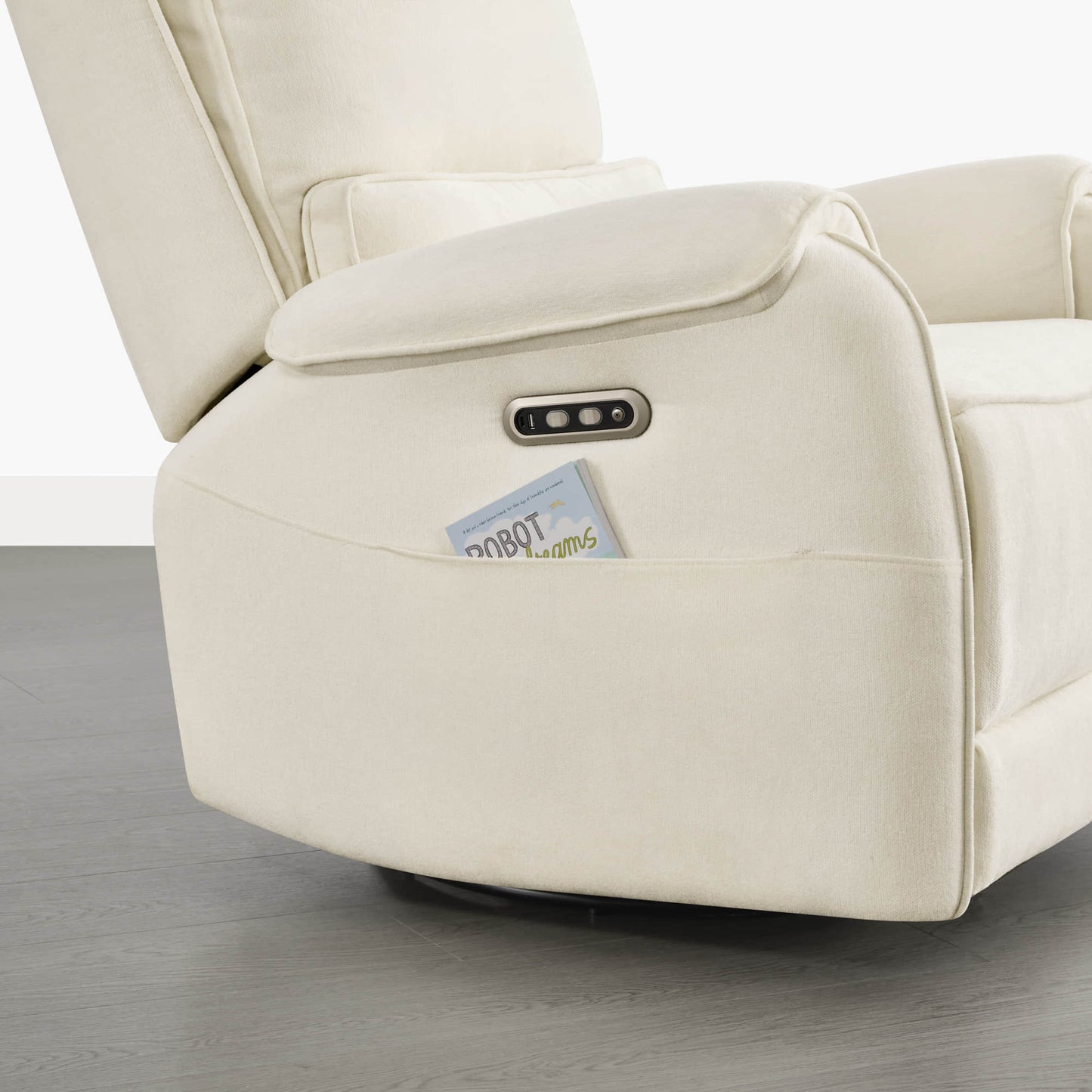 Alicia Power Swivel Glider Recliner with Nightlight Feature
