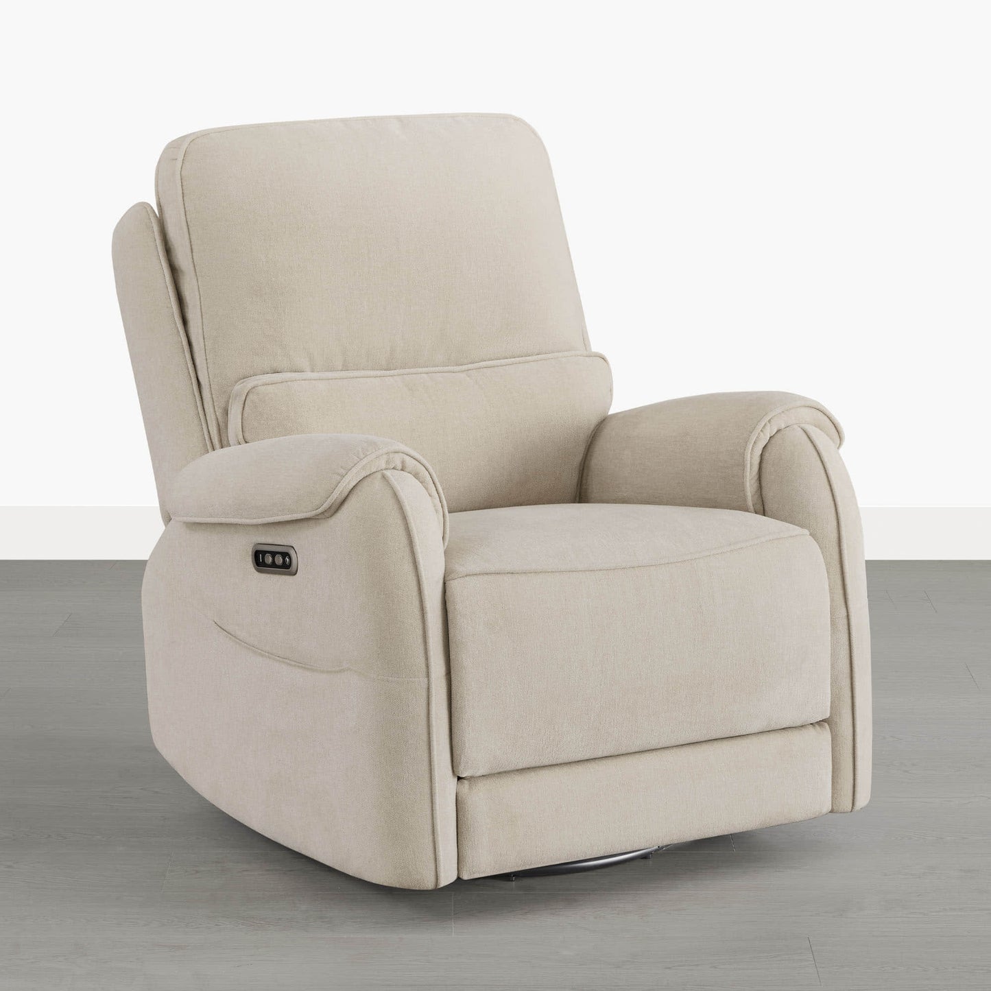 Alicia Power Swivel Glider Recliner with Nightlight Feature