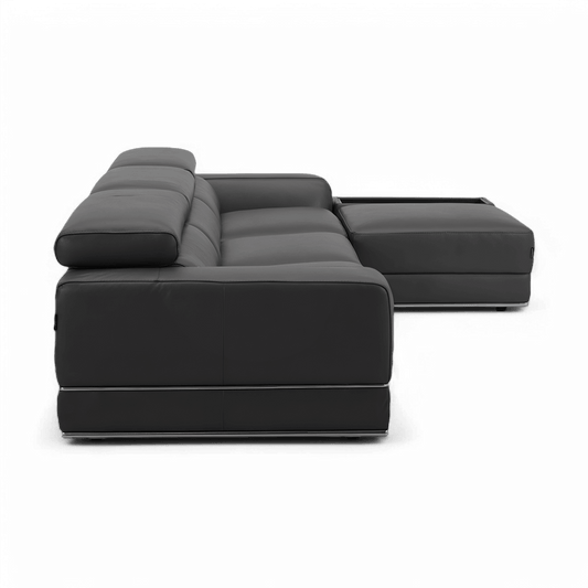 Modular Sectional Sofa Elephant Gray with Adjustable Backrest