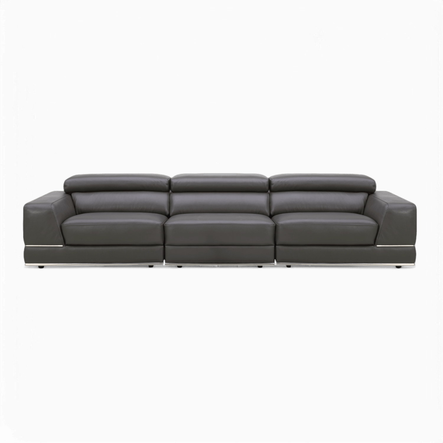 Modular Sofa in Elephant Gray with 3-Piece Design