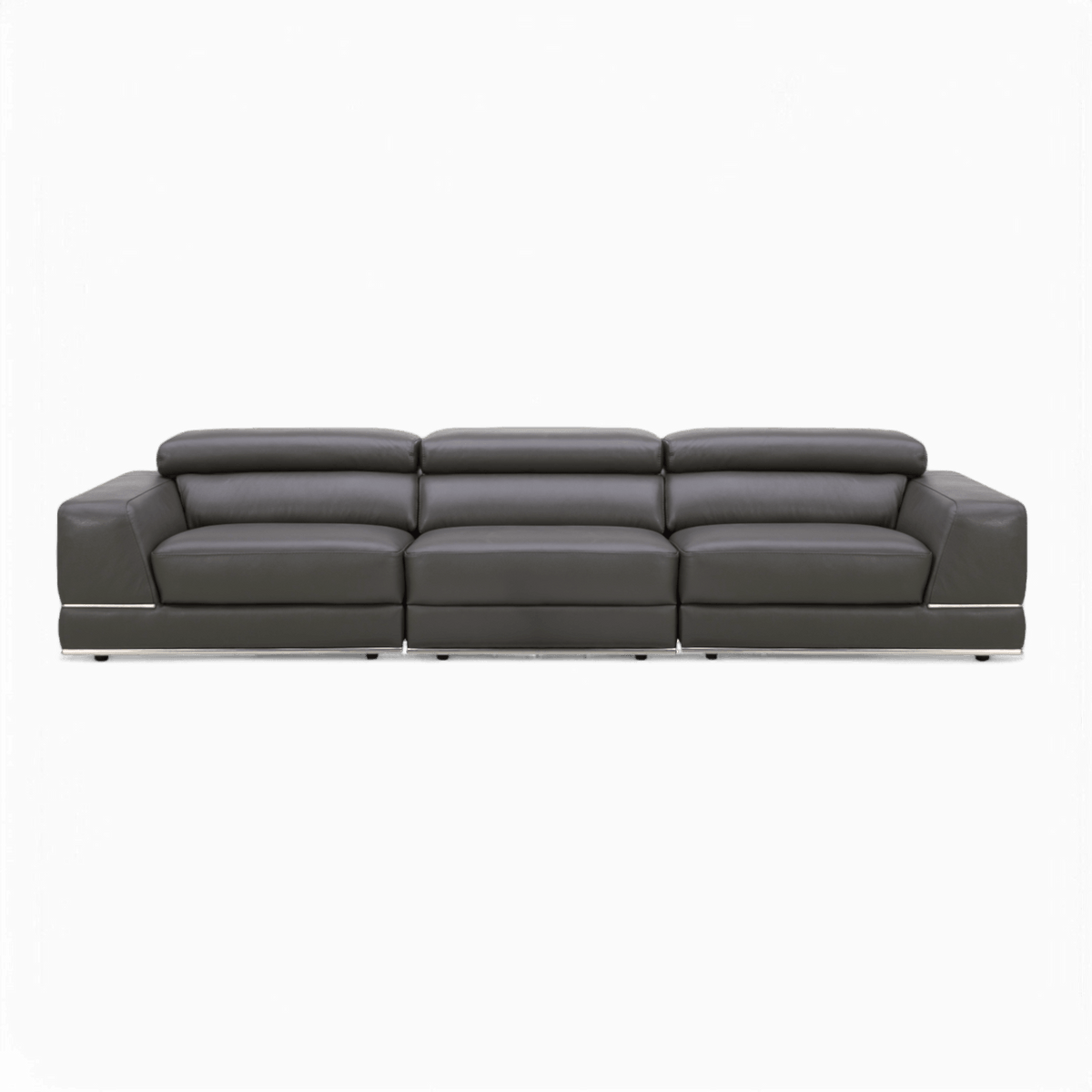 Modular Sofa in Elephant Gray with 3-Piece Design