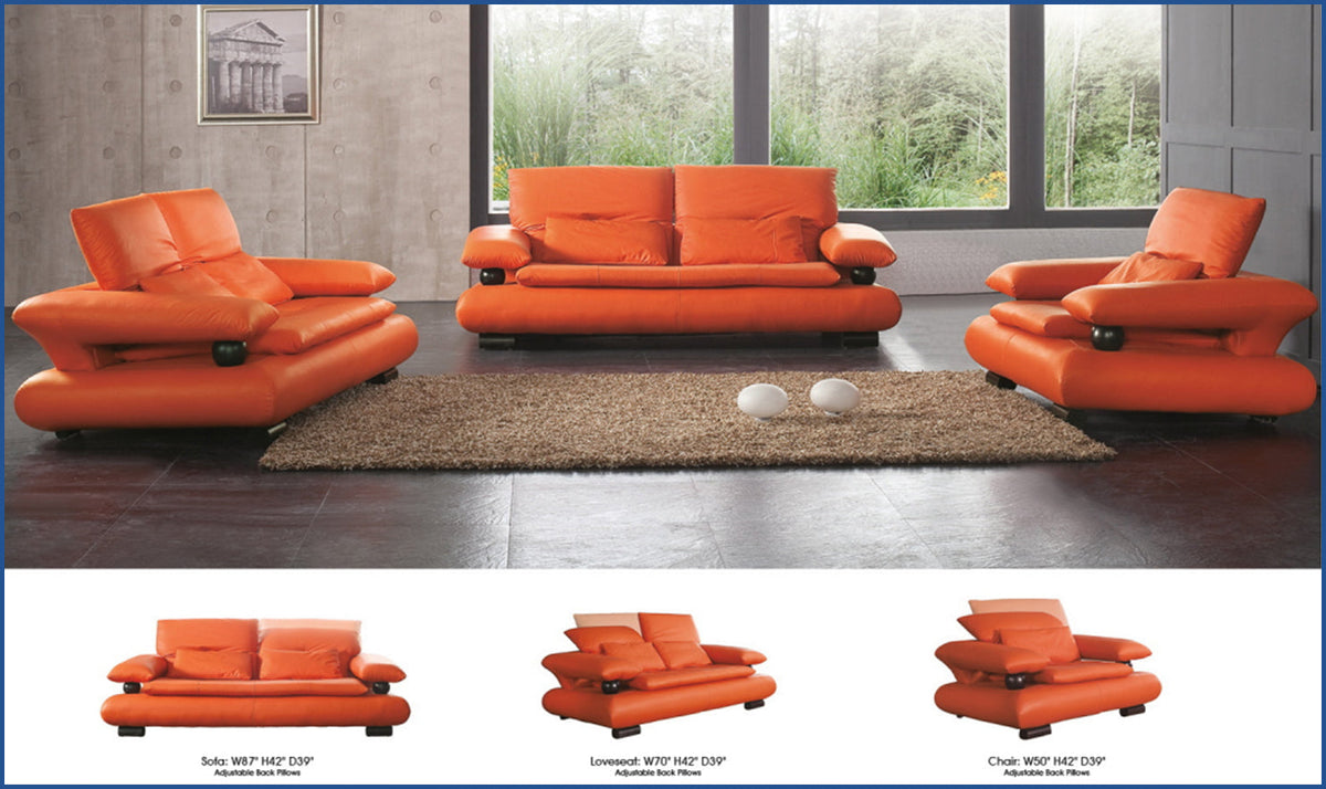 Archer Sofa in Soft Fabric with Sleek Armrests