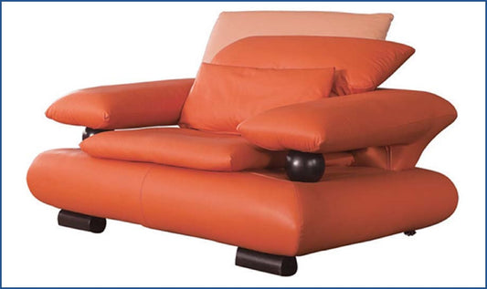 Archer Sofa in Soft Fabric with Sleek Armrests