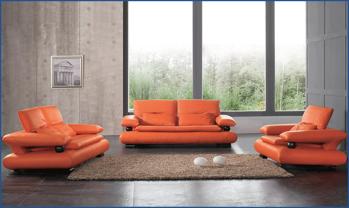 Archer Sofa in Soft Fabric with Sleek Armrests