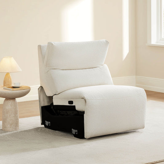 Armless Chair in Skyline Fabric Design