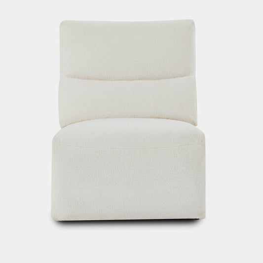 Armless Chair in Skyline Fabric Design