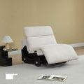 Armless Chair in Soft Fabric with Sleek Design