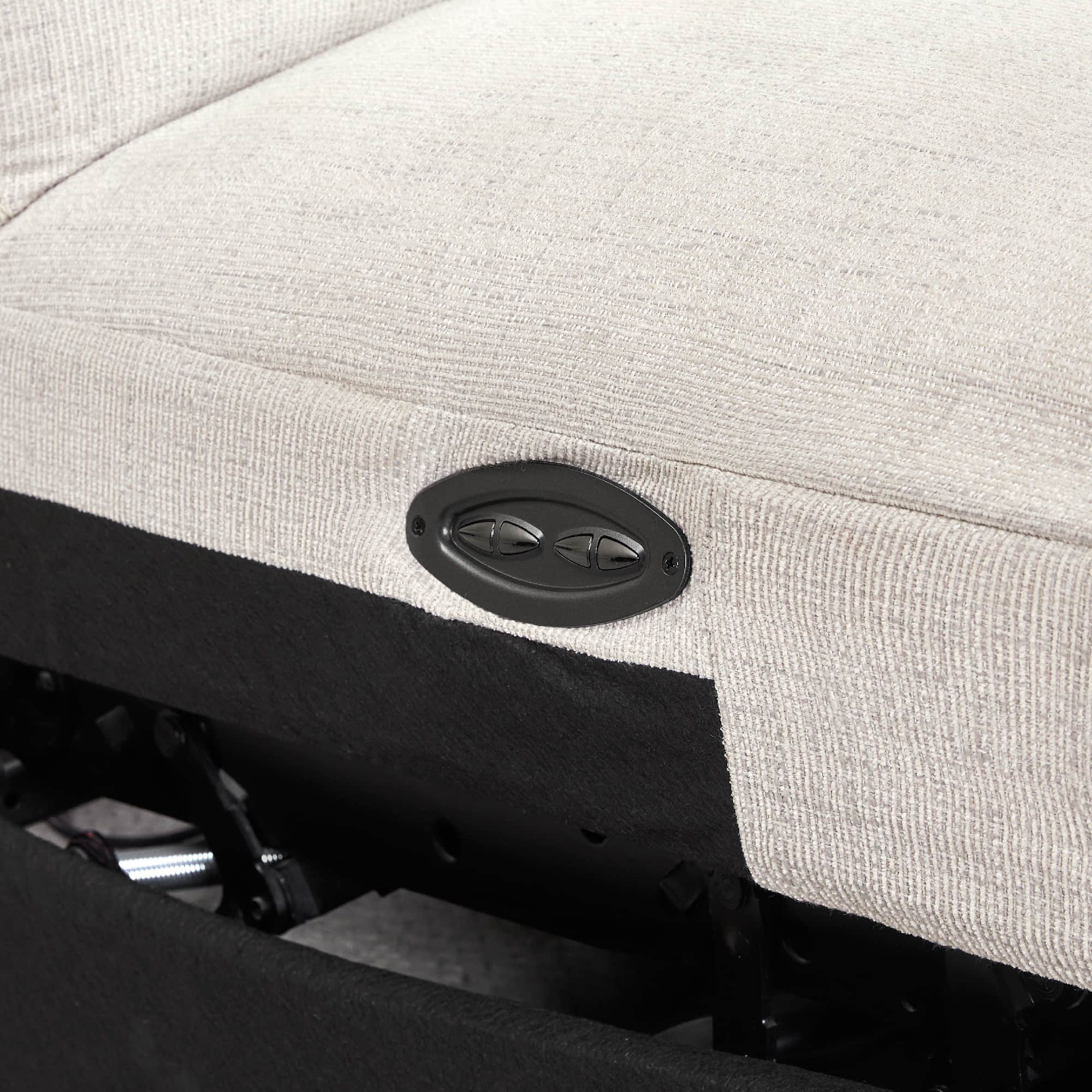 Armless Chair in Soft Fabric with Sleek Design
