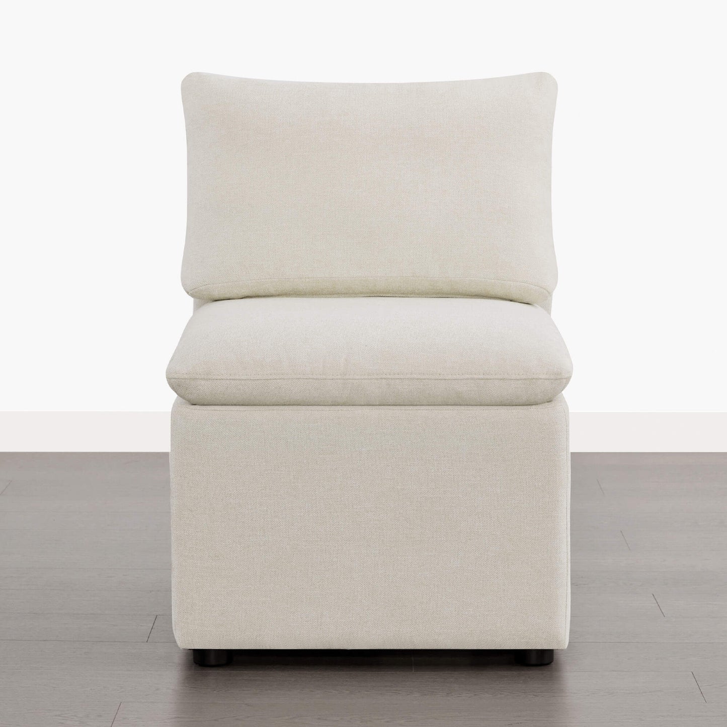 Armless Dining Chair in Minimalist Design with Storage