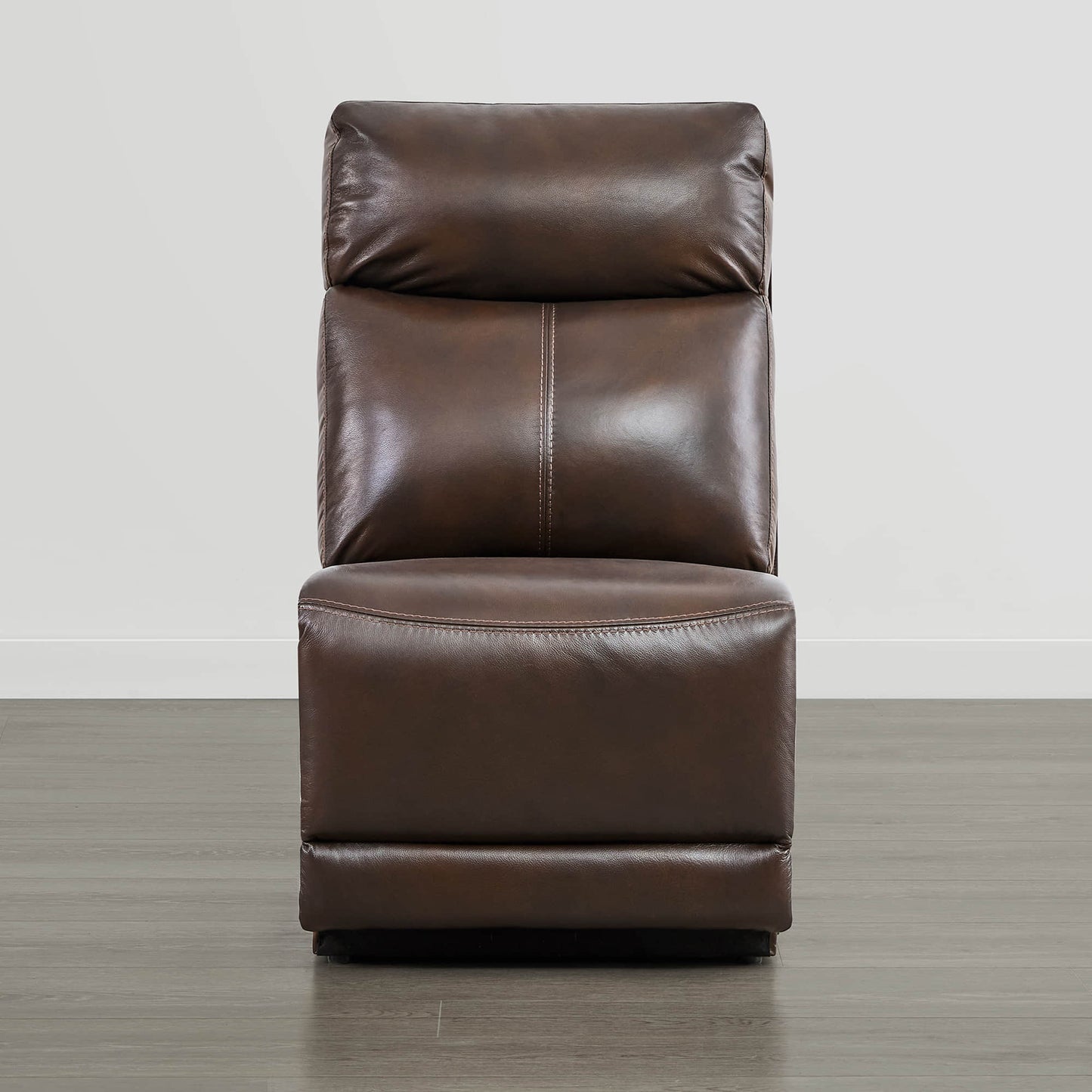 Armless Seat Module in Soft Grey Fabric