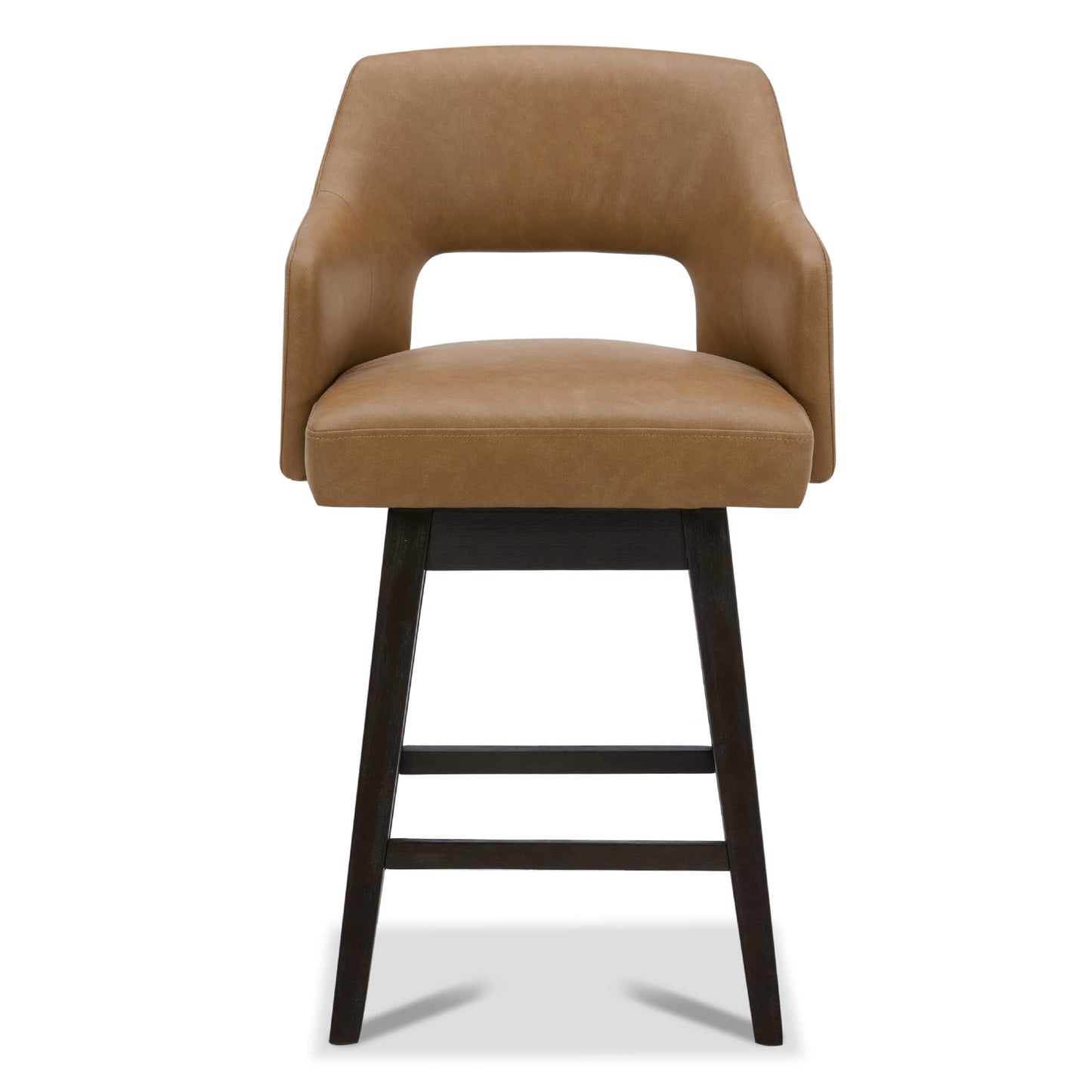 Ava Swivel Counter Stool with Upholstered Seat