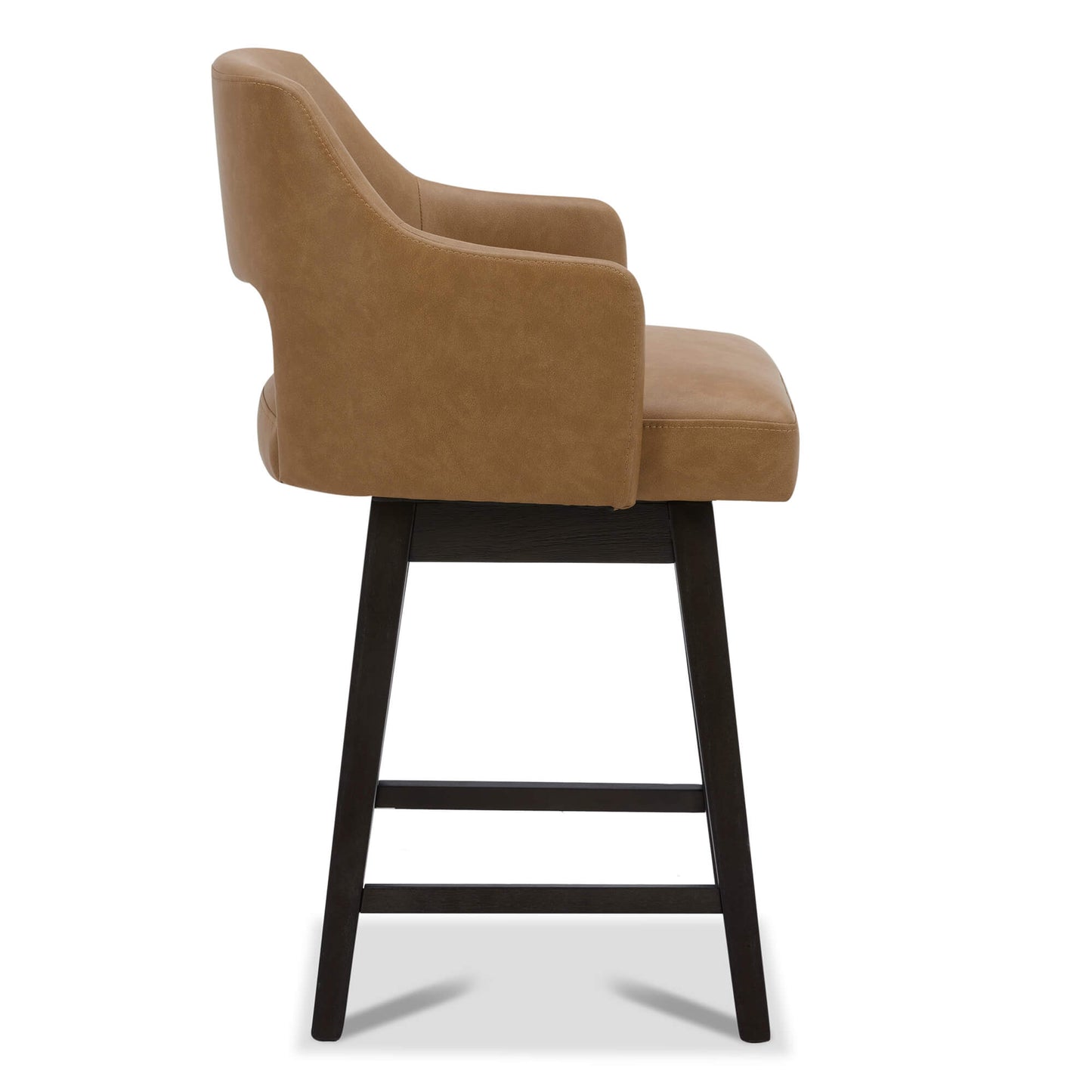 Ava Swivel Counter Stool with Upholstered Seat