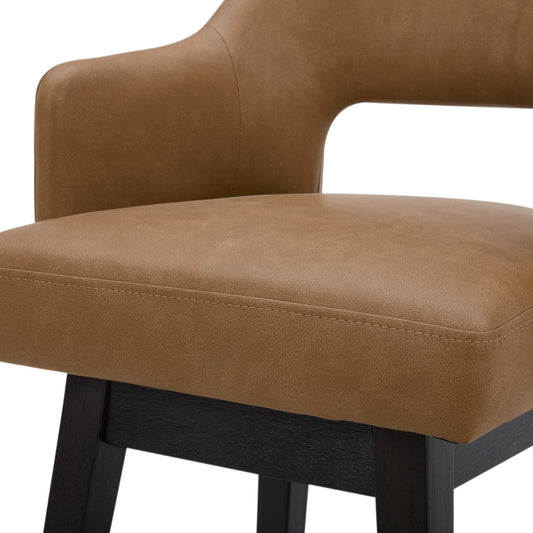 Ava Swivel Counter Stool with Upholstered Seat
