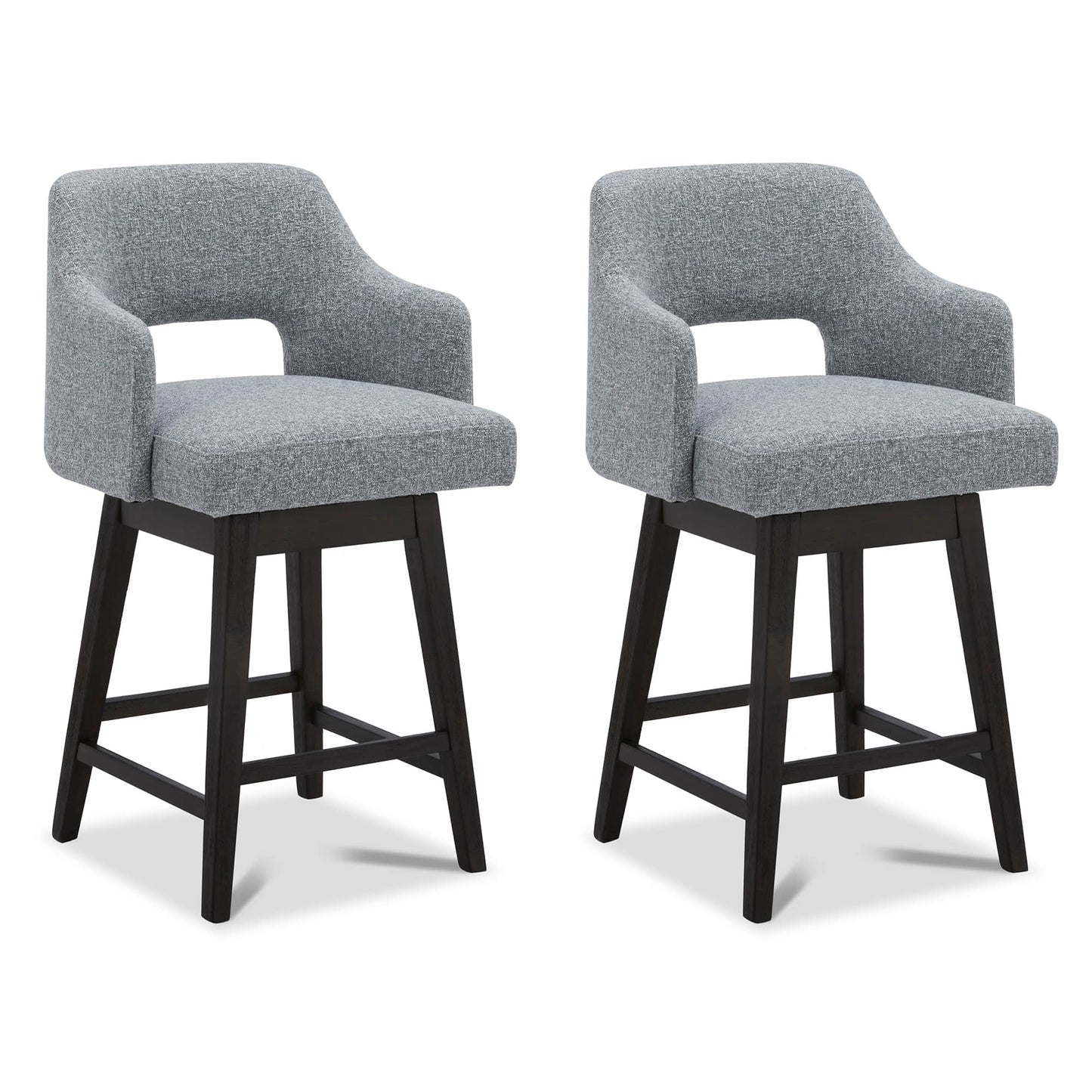 Ava Swivel Counter Stool with Upholstered Seat
