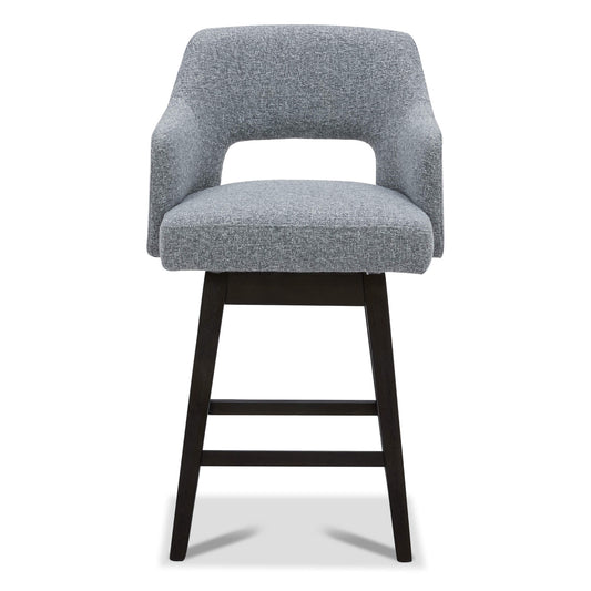 Ava Swivel Counter Stool with Upholstered Seat