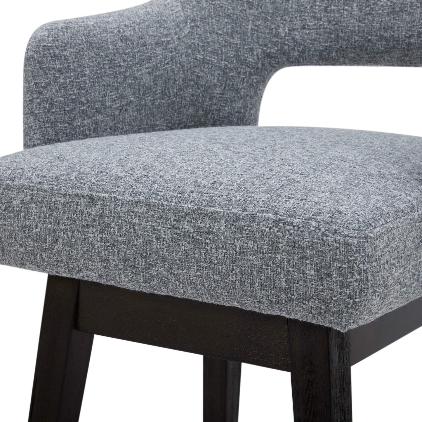 Ava Swivel Counter Stool with Upholstered Seat