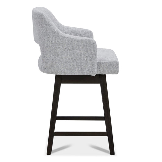 Ava Swivel Counter Stool with Upholstered Seat