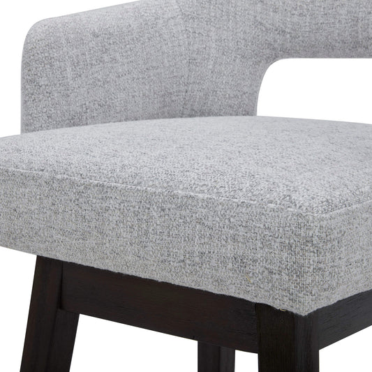 Ava Swivel Counter Stool with Upholstered Seat