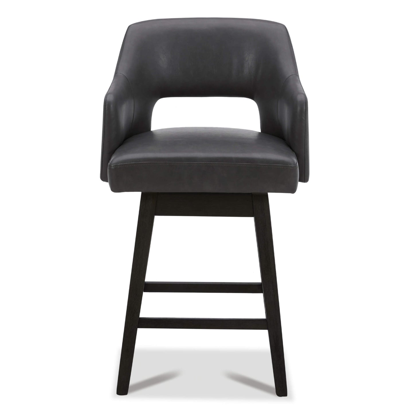 Ava Swivel Counter Stool with Upholstered Seat