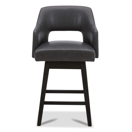 Ava Swivel Counter Stool with Upholstered Seat