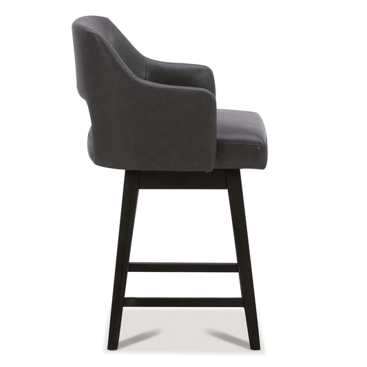Ava Swivel Counter Stool with Upholstered Seat