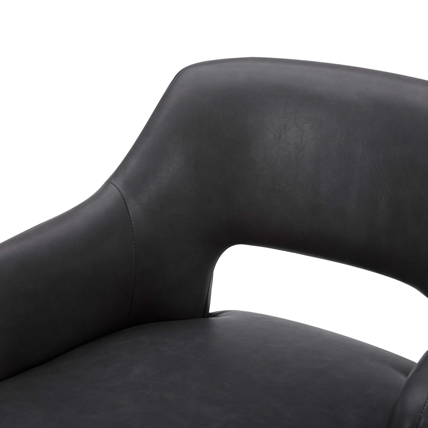 Ava Swivel Counter Stool with Upholstered Seat