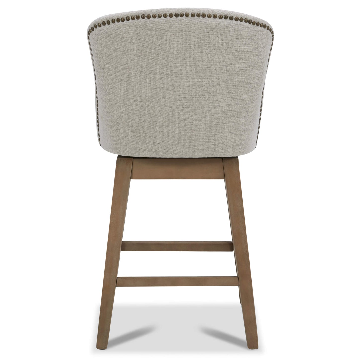 Avery Swivel Counter Stool with Wooden Seat