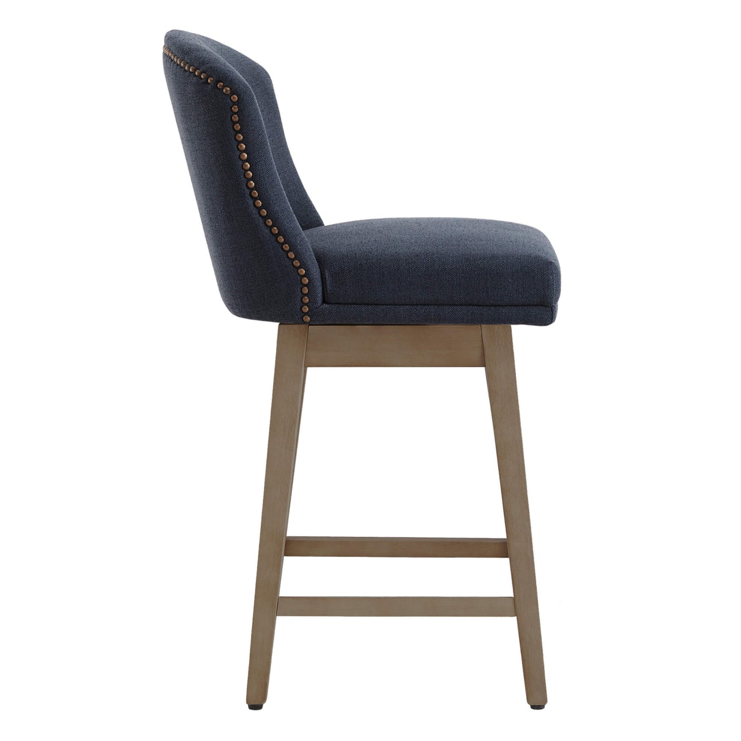 Avery Swivel Counter Stool with Wooden Seat