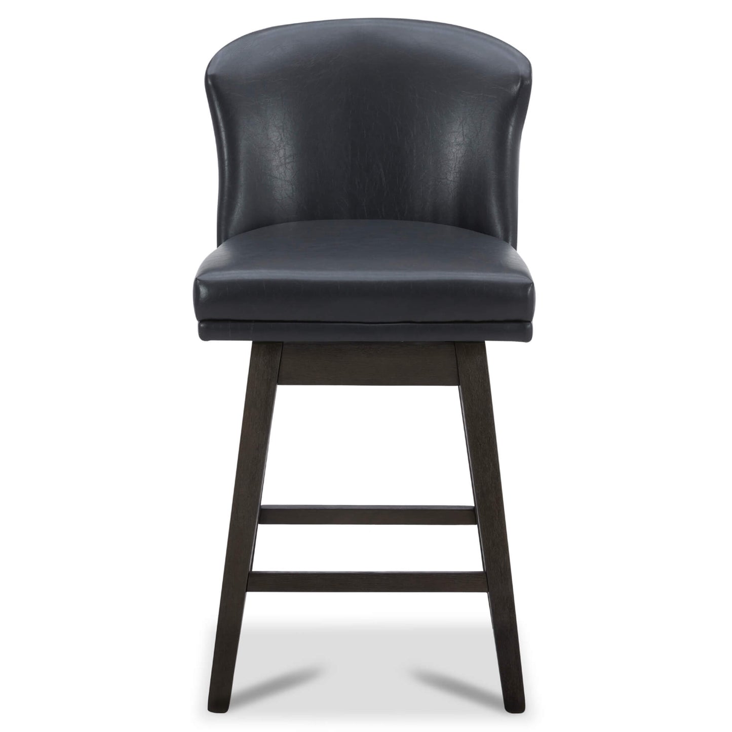 Avery Swivel Counter Stool with Wooden Seat