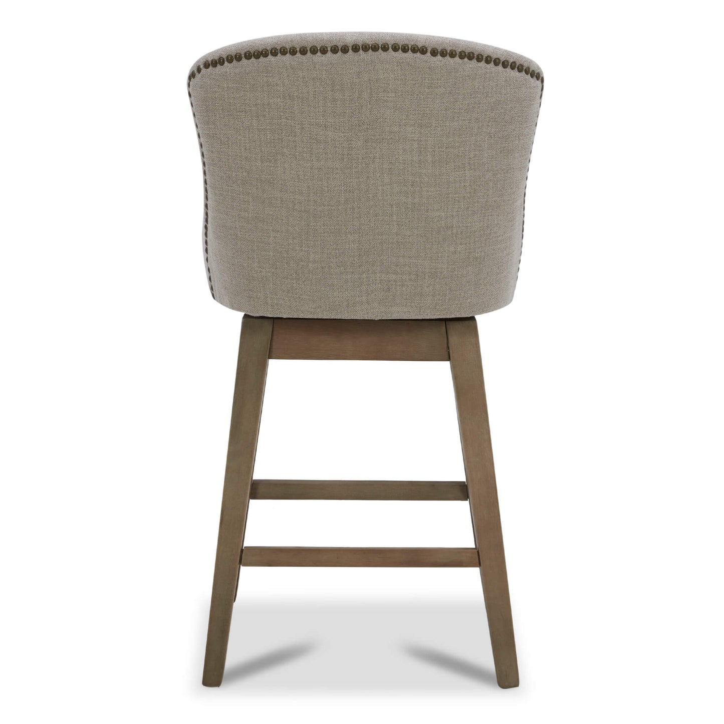 Avery Swivel Counter Stool with Wooden Seat