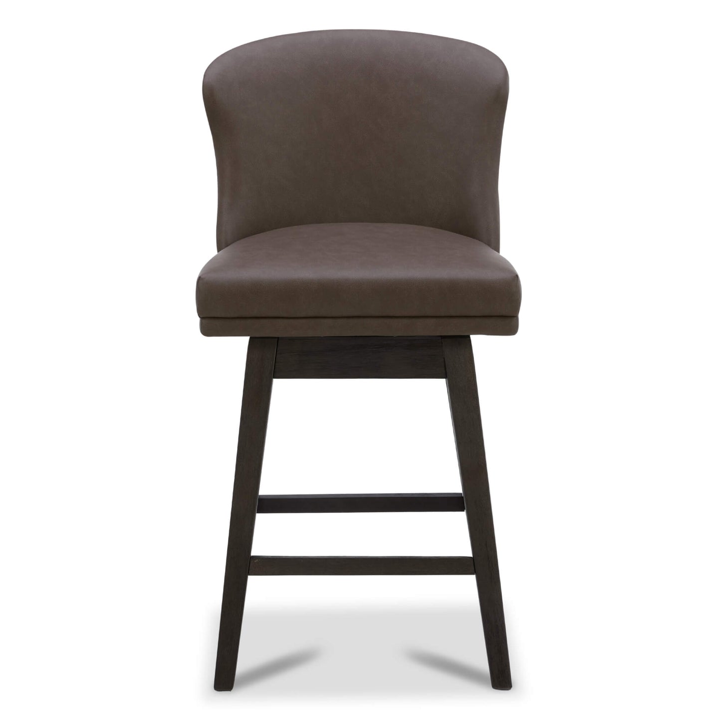 Avery Swivel Counter Stool with Wooden Seat